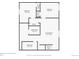 Floor plan of the basement featuring two bedrooms, a Gathering room, bathroom, utility closet, and stairwell at 6447 St Vrain Ranch Blvd, Longmont, CO 80504
