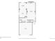 Floor plan of first floor showing a living room, dining room, kitchen, garage, and powder room at 6447 St Vrain Ranch Blvd, Longmont, CO 80504