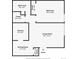 Detailed floor plan showcasing the layout of the kitchen, living room, bedroom, and bathroom at 3613 S Sheridan Blvd # 7, Denver, CO 80235