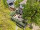 Aerial view of a property with manicured landscaping and a private outdoor patio area at 344 Saint Paul St, Denver, CO 80206