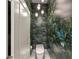 Unique powder room with statement wallpaper and stylish pendant lighting above modern toilet at 344 Saint Paul St, Denver, CO 80206