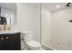 Modern bathroom with a large shower and updated fixtures at 5577 E Links Cir, Centennial, CO 80122