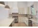 Modern kitchen with white cabinets and quartz countertops at 5577 E Links Cir, Centennial, CO 80122