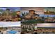 Collage of community amenities, including a pool, lounge, and stone entrance at 2225 S Poppy St, Lakewood, CO 80228