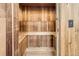 Relaxing sauna with wooden interior at 1050 N Corona St # 207, Denver, CO 80218