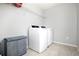 Convenient laundry room with washer and dryer hookups at 3319 Emily St, Castle Rock, CO 80109