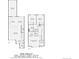 Floor plans showing placement of kitchen, living, bedrooms, baths and garage at 17224 Lark Water Ln # D, Parker, CO 80134