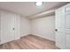 Finished bedroom with fresh paint, new flooring, and neutral colors at 6923 S Albion St, Centennial, CO 80122