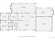 Detailed floor plan showcasing the layout of the home's first floor, with dimensions at 6923 S Albion St, Centennial, CO 80122