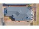 Aerial view of a house with a well-maintained roof and fenced backyard at 1950 Five Iron Dr, Castle Rock, CO 80104