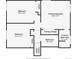 Floor plan showcasing the layout of bedrooms, closets, bathrooms, and the primary bedroom suite at 17657 E Prentice Cir, Aurora, CO 80015