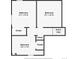 Floor plan of the upper level highlights three bedrooms, closets, and stairs leading up at 17657 E Prentice Cir, Aurora, CO 80015