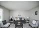 Cozy living room with neutral paint, comfortable seating, and natural light at 17657 E Prentice Cir, Aurora, CO 80015