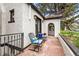 Outdoor patio area with comfortable seating and decorative brick accents, perfect for relaxing at 229 Albion St, Denver, CO 80220