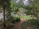 A secluded backyard with a path and greenery among the trees at 4209 Perry St, Denver, CO 80212