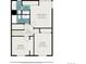 Detailed floor plan showcasing dimensions for primary bedroom, bathroom, and additional bedroom spaces at 8975 S Coyote St, Highlands Ranch, CO 80126