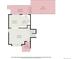 Detailed floor plan showcasing living room, kitchen, dining area, and covered/uncovered deck dimensions at 8975 S Coyote St, Highlands Ranch, CO 80126