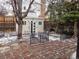 Backyard including shed, patio, and privacy fence at 17973 E Iowa Dr, Aurora, CO 80017