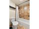 Bathroom featuring tub with decorative tile at 107 Skiwatch Dr # 329, Breckenridge, CO 80424