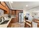Functional kitchen flows to an inviting living area, complete with stainless appliances and abundant cabinets at 107 Skiwatch Dr # 329, Breckenridge, CO 80424