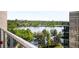 Great view of the water and the cityscape from the balcony at 4200 W 17Th Ave # 611, Denver, CO 80204
