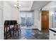 Eating nook in the kitchen with table, 3 chairs, and sliding door at 3355 Talisman Ct # C, Boulder, CO 80301