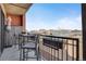 Relaxing balcony space offers seating, shade and great views at 410 Acoma St # 515, Denver, CO 80204