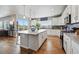 Modern kitchen with a large island, stainless steel appliances, and plenty of natural light at 11744 Magnolia Dr, Thornton, CO 80233