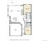 Main level floor plan showcasing the layout of the living room, kitchen, bedrooms, and bathrooms at 11129 Paradise Ln, Firestone, CO 80504