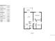 A detailed floor plan showing the layout of the home, including the living room, bedrooms, and kitchen at 13626 E Bates Ave # 302, Aurora, CO 80014