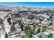 Aerial view of houses nestled in a snow-covered neighborhood at 118 S Eldridge Way, Golden, CO 80401