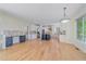 Open kitchen features a center island and an attached eating area at 10125 Quarry Hill Pl, Parker, CO 80134