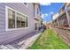 Cozy backyard with green lawn and patio area for outdoor enjoyment at 19447 E Bellisario Creek Dr, Parker, CO 80134