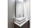 Modern bathroom with a contemporary sink and sleek mirror at 3619 Navajo St, Denver, CO 80211