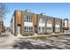 Contemporary townhouses with sleek design and attractive landscaping at 2951 E Evans Ave, Denver, CO 80210