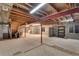 Spacious unfinished basement with exposed beams, carpet squares and good light at 3563 Watada Dr, Brighton, CO 80601
