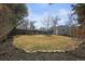 Large, grassy backyard with mature trees and a shed, offering plenty of space and potential at 7209 S Sherman St, Centennial, CO 80122