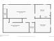 Floor plan of basement level including a storage area, entertainment room, and bedroom at 7209 S Sherman St, Centennial, CO 80122