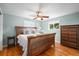 Comfortable bedroom with natural light, hardwood floors, and ample closet space at 7209 S Sherman St, Centennial, CO 80122