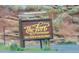 Signage for The Fort Restaurant with tagline 'New Foods of the Old West' at 25694 Stansbery St, Conifer, CO 80433