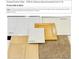 Bathroom tile and countertop samples, along with cabinet and paint swatches for a modern design at 5780 N Killarney Way, Aurora, CO 80019