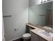 Bathroom with a bright vanity and a single sink at 7777 S Biloxi Way, Aurora, CO 80016