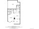 Floor plan showing layout of first floor featuring kitchen, dining, laundry, living and patio at 8943 Tappy Toorie Cir, Highlands Ranch, CO 80129