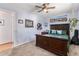 Spacious bedroom featuring a ceiling fan, and neutral-colored walls at 6436 S Kline St, Littleton, CO 80127