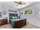 Comfortable bedroom with a ceiling fan, and a serene atmosphere at 6436 S Kline St, Littleton, CO 80127