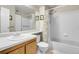 Bathroom with tub and single sink vanity at 18302 E Kepner Pl # 207, Aurora, CO 80017