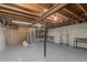 Unfinished basement space, offering a blank canvas for customization and storage solutions at 2365 S Holly Pl, Denver, CO 80222