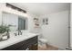 Modern bathroom featuring stylish vanity, sleek fixtures, and plenty of natural light, offering a serene and functional space at 9150 W 94Th Ave, Westminster, CO 80021