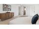 Bedroom offering calm ambiance, modern furnishings, and access to en suite bathroom at 5467 W Hinsdale Pl, Littleton, CO 80128