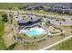 Aerial image showcases the community pool and recreational areas at 8035 S Kewaunee St, Aurora, CO 80016